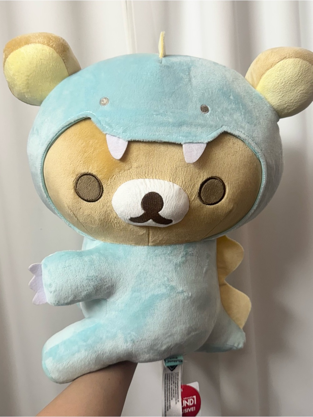 Round 1 Rilakkuma Blue Dinosaur Large Plush NEW WITH TAG